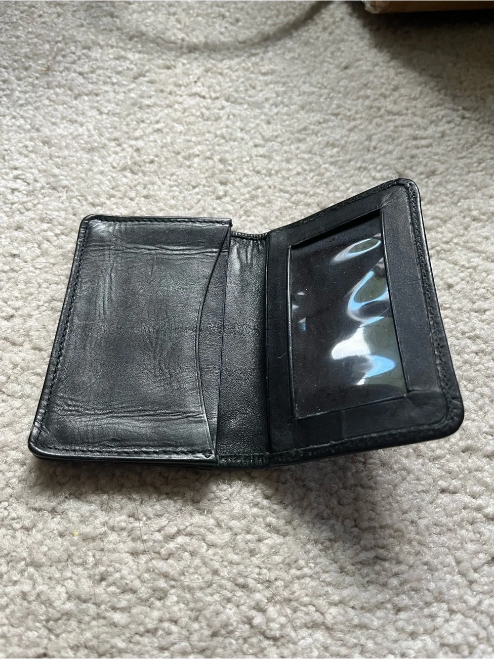 Classic Black Leather Card Case - Men Accessories